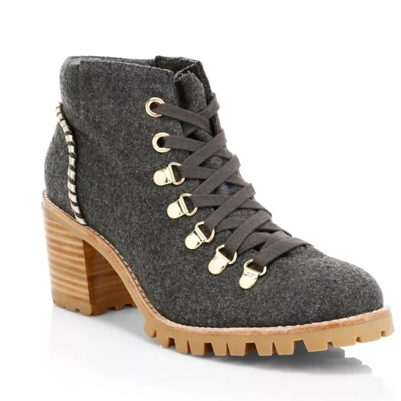 NWT Jack Rogers Poppy Flannel Hiker lug boots size 9.5. - Picture 1 of 8